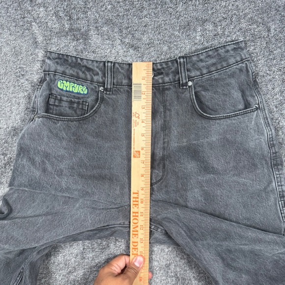 Empyre Tori Size 6 Gray Carpenter Jeans Baggy Skater Y2K Wide Leg 100% Cotton - Picture 7 of 12